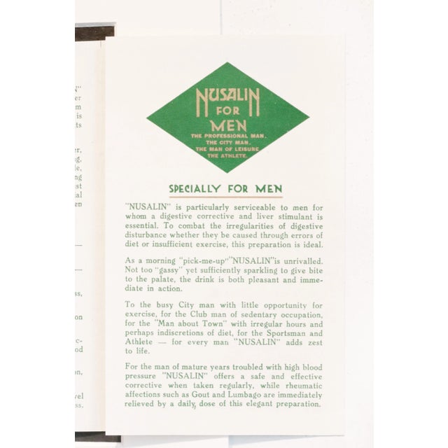 1920s 1920s British Advertising Pamphlet Nusalin: Specially for Children, Savory & Moore's Mayfair "A" Brand (Matted) For Sale - Image 5 of 9