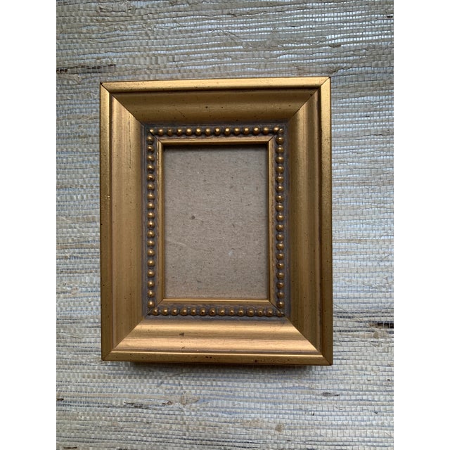1980s Hollywood Regency Small Gold Frame For Sale - Image 4 of 4