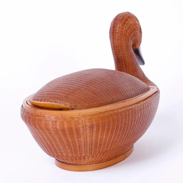 Wicker Duck Box For Sale - Image 4 of 7