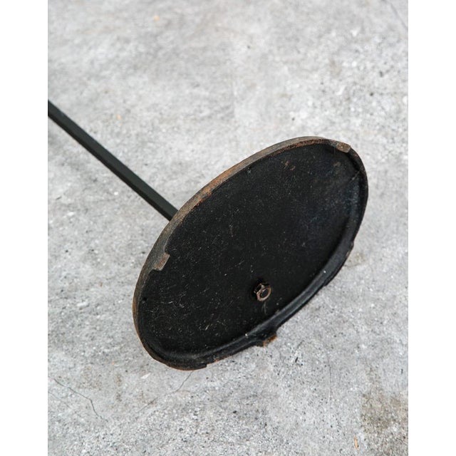 Mid Century Modern Fireplace Tool Modernist Cast Iron Black MCM Vintage Wood For Sale In Sacramento - Image 6 of 9