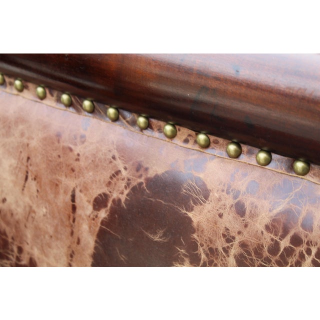 Empire Mahogany Rolled Arm Settee With Claw Feet For Sale - Image 10 of 12