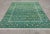 Textile Handmade Cotton Vegetable Dyed Green Shooting Star Rug - 12'x15' For Sale - Image 7 of 11