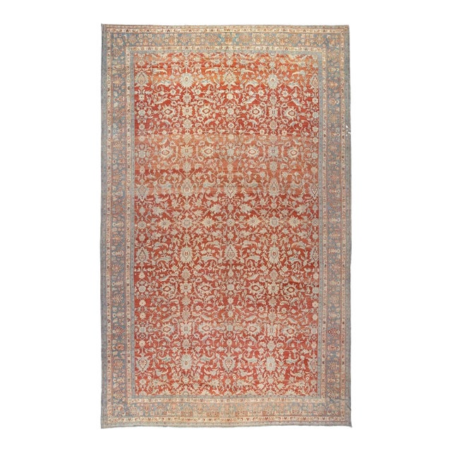 Early 20th Century Zabihi Collection Oversize Persian Bibikabad Rug - 12'5" x 20'4" For Sale
