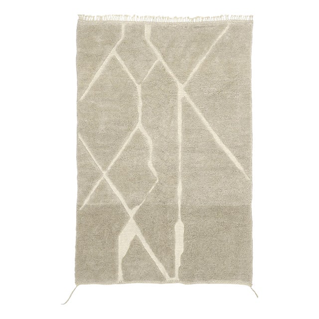 Hand-Knotted Wool Rug by Azele Studio For Sale