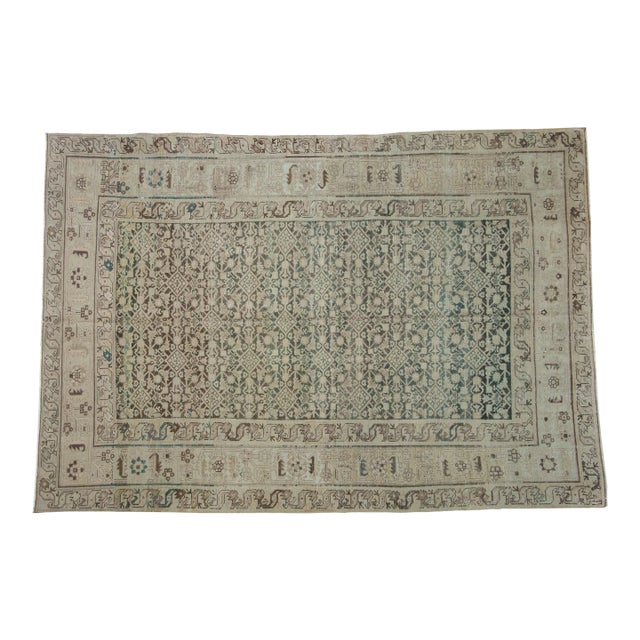 Vintage Distressed Hamadan Carpet - 6'5" X 9'6" For Sale