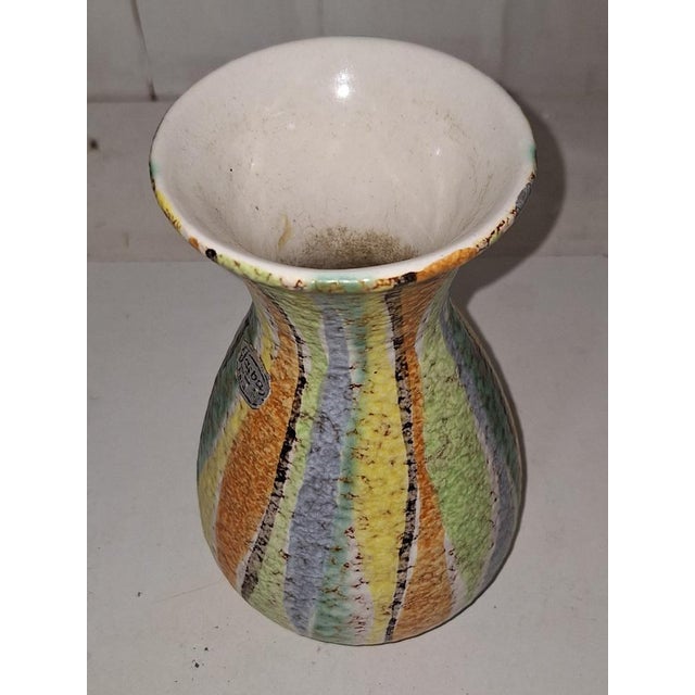 Mid-Century Ceramic Vase from Jasba, 1950s, in Very Good conditions. Designed 1950 to 1959 This piece has an attribution...