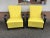 1920s Set of Art Deco Yellow Armchairs, 1920s For Sale - Image 5 of 9
