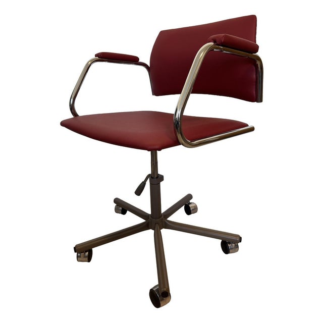 Cherrywood Desk Chair from Kovona, Former Czechoslovakia, 1970s For Sale - Image 10 of 10