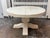 French Country Farmhouse Round Extension Dining Table + Four Chairs Set For Sale - Image 4 of 12