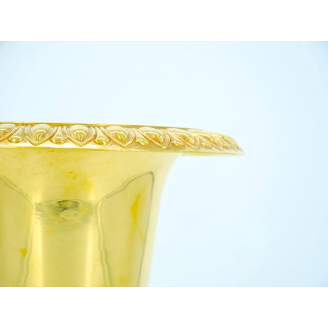 Neoclassical Gilt Campana Form Wine Cooler or Ice Bucket For Sale - Image 4 of 13