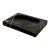 1970s Monumental Black Marble Stone Rectangular Catchall Tray For Sale