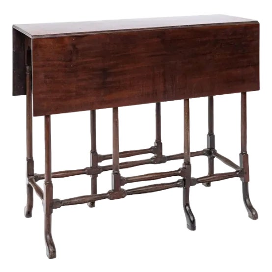 18th Century English Mahogany Spider Leg Drop-Leaf Table, Circa 1780 For Sale