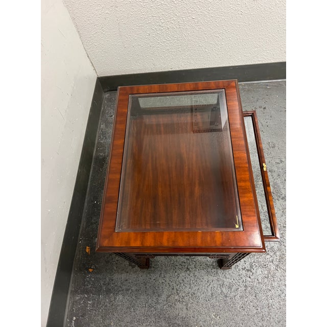 Maitland Smith Georgian Curio Table | Chairish