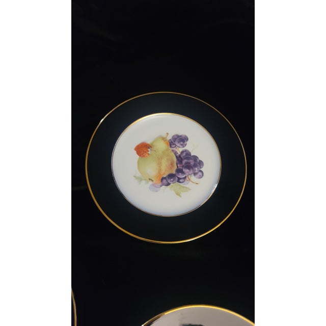 1970s Bountiful Collection by Shumann: Bavaria Salad / Fruit Plate Set (6) Vintage Replacements For Sale - Image 4 of 11