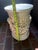 Plastic Decorative Corinthian Column in Classical Style With Cherubs Holding a Floral Swag For Sale - Image 7 of 8