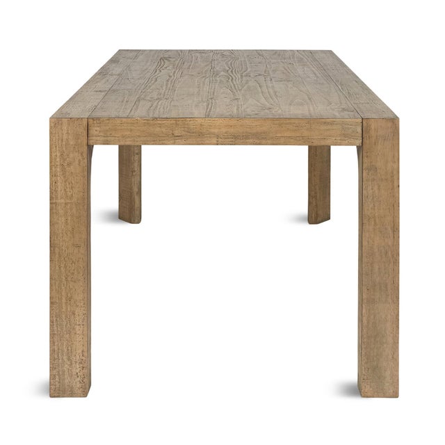 Contemporary Modern Salvaged Pine Dining Table For Sale - Image 3 of 3