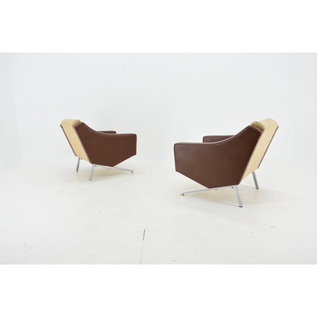 Beige Set of Italian Armchairs, 1960s For Sale - Image 8 of 15