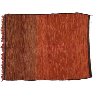 Vintage Berber Moroccan Red Rug - 3'10" X 4'8" For Sale