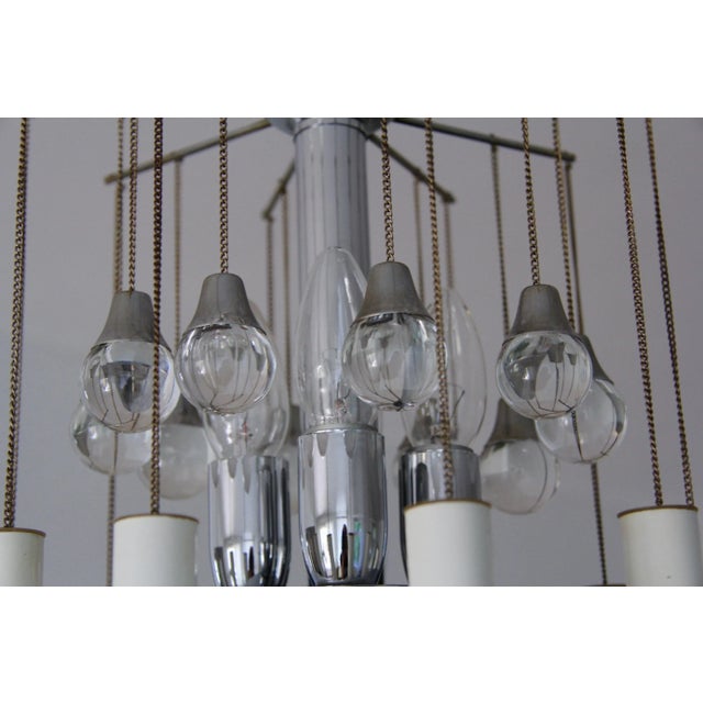 Small Italian Chandelier, 1970s For Sale - Image 4 of 14