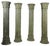 Large Carved Wooden Columns, Set of 4 For Sale
