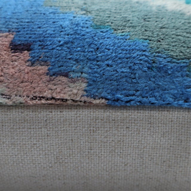 2020s Contemporary Multi Color Handmade Velvet Pillow and Down Feather Insert For Sale - Image 5 of 10