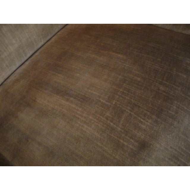 Italian Mohair Velvet Highback Chair, 1950s For Sale - Image 17 of 18