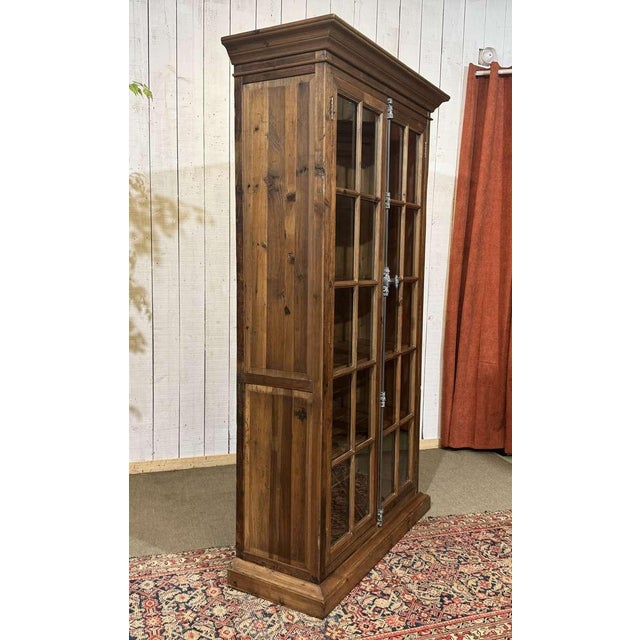 Modern Fir Wood Bookcase, 1980s For Sale - Image 17 of 18