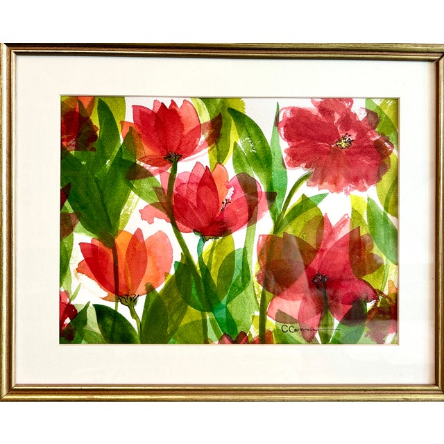 Giclee Fine Art Print of the Watercolor Painting ‘Tissue Poppies’ For Sale - Image 4 of 4