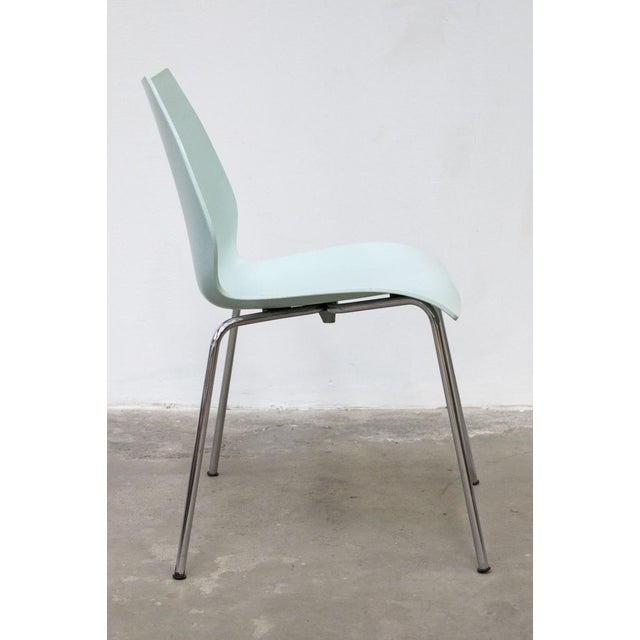 Set of Model Maui Light Blue Chairs by Vico Magistretti for Kartell, 1980s For Sale - Image 9 of 11