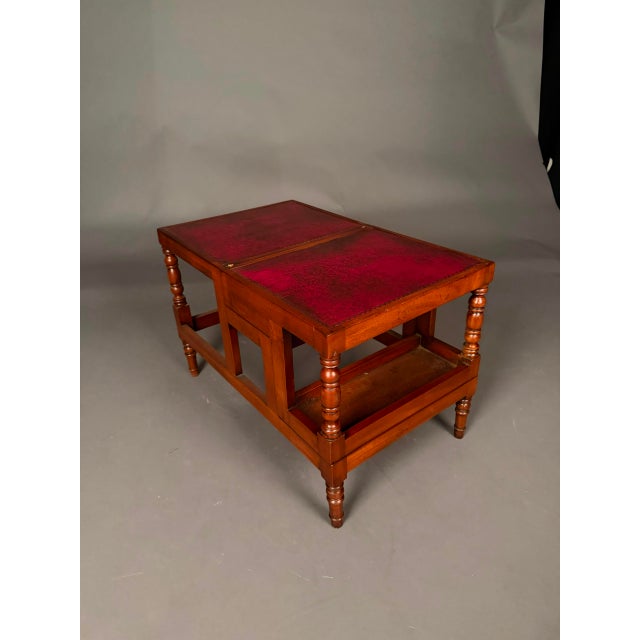 Flip-Top English Library Steps or Flat-Top Side Table, Late 20th Century For Sale - Image 11 of 14