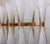 Stilnovo Very Large Murano Glass and Brass Chandelier Attributed to Stilnovo For Sale - Image 4 of 8