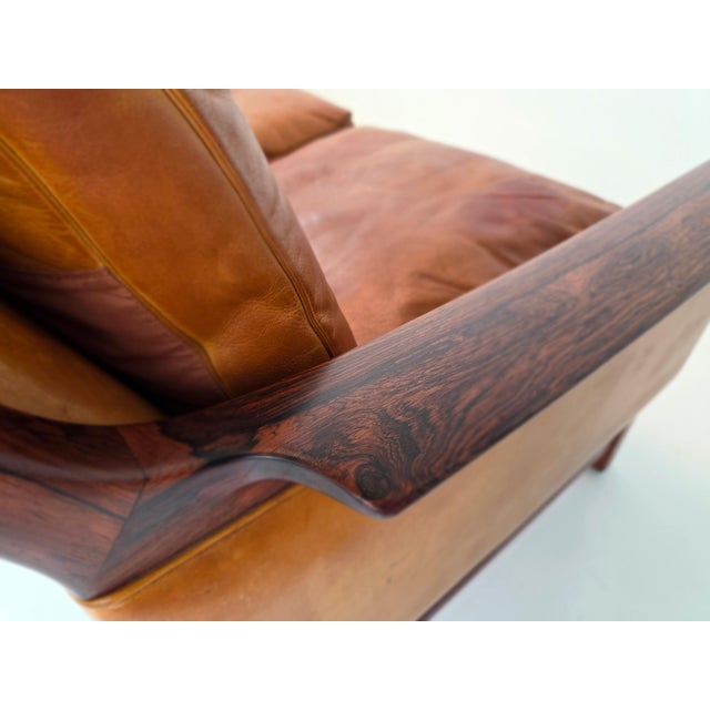 Brown Minerva 4-Seater Sofa by Torbjørn Afdal for Bruksbo, Norway, 1960 For Sale - Image 8 of 18
