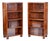 Art Deco Bookcases in Walnut by Oldřich Liška, Czech, 1920s, Set of 2 For Sale