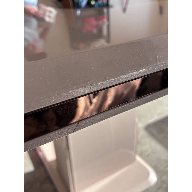 Art Deco Mirrored Dining Table and Base For Sale - Image 3 of 9