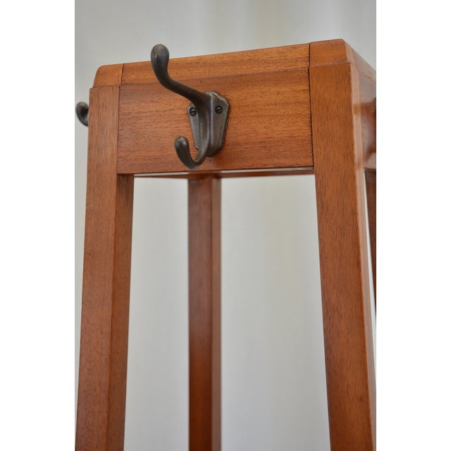 Mid-Century Modern Mahogany Coat Stand from G. W. Evans, England, 1962 For Sale - Image 12 of 18