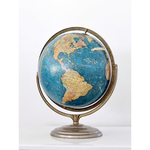 George F. Cram Mid Century XL Crams World Globe For Sale - Image 4 of 11