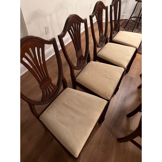 Late 20th Century Shield Back Chairs, 6 For Sale - Image 5 of 13