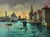 Oil Painting Ships Are Sailing to the Venice Pier Yuriy Suprunchuk For Sale