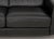 Nicoletti "Simon" Black Leather Three-Seat Sofa For Sale - Image 4 of 9