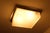 Metal Square Ceiling Light Fixture with Brass Mounting and Original Chrome Plating, 1930s For Sale - Image 7 of 8