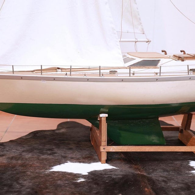 Large Sailboat Model, 1980s For Sale - Image 3 of 14