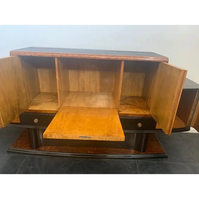 Black Thuya Burl Sideboard with Ebonized Body, 1930s For Sale - Image 8 of 11