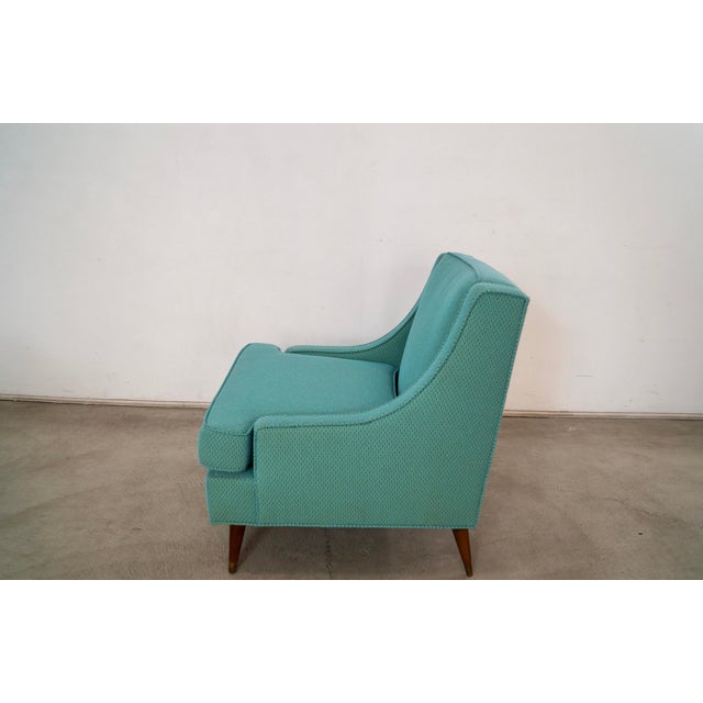 Wood 1960’s Mid-Century Modern Lounge Chair in Knoll Textiles For Sale - Image 7 of 12