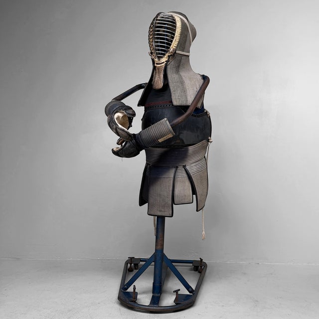 Black Vintage Japanese Kendo Bōgu with Display Stand, 1980 For Sale - Image 8 of 17