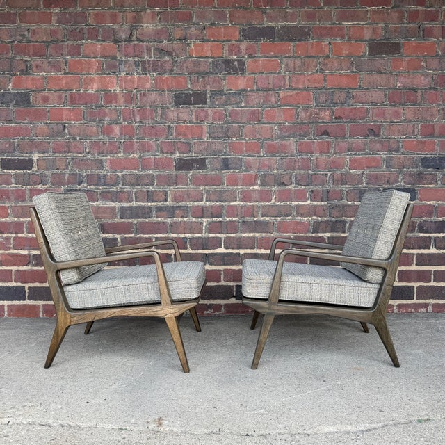 Mid-Century Modern Carlo De Carli Italian Lounge Chairs Restored For Sale - Image 9 of 12