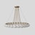 Model 2109 Design by Gino Sarfatti The Le Sfere chandelier is composed of a circular array of blown opaline glass spheres....