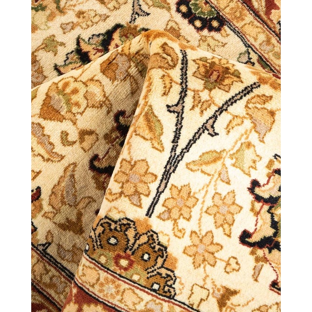 Textile Mogul, One-of-a-Kind Hand-Knotted Area Rug in Ivory, 3' 1" x 10' 7" For Sale - Image 7 of 8