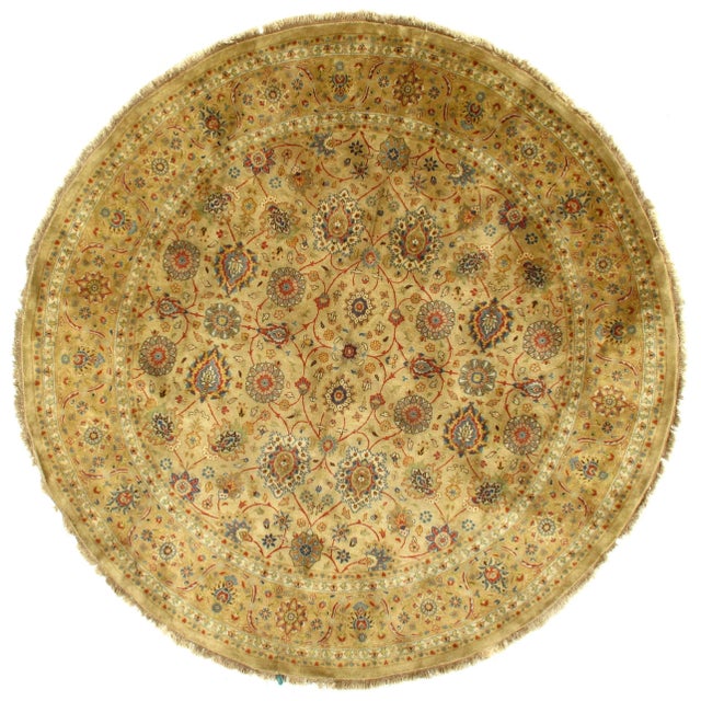 2010s Persian Pasargad Fine Indo Tabriz Rug - 8' X 8' For Sale - Image 5 of 5