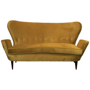 Set of Italian Sofa and Armchair, 1980s