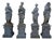 Four Seasons Sculptures in Patinated Iron, 1970s, Set of 4 For Sale